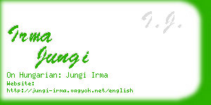 irma jungi business card